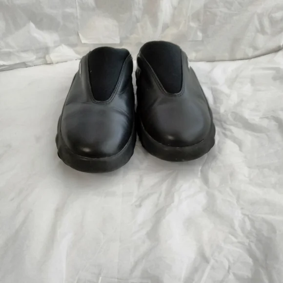 Vtg Oakley Bobbie Black Clogs Leather Womens 8.5 Rare - Picture 2 of 16